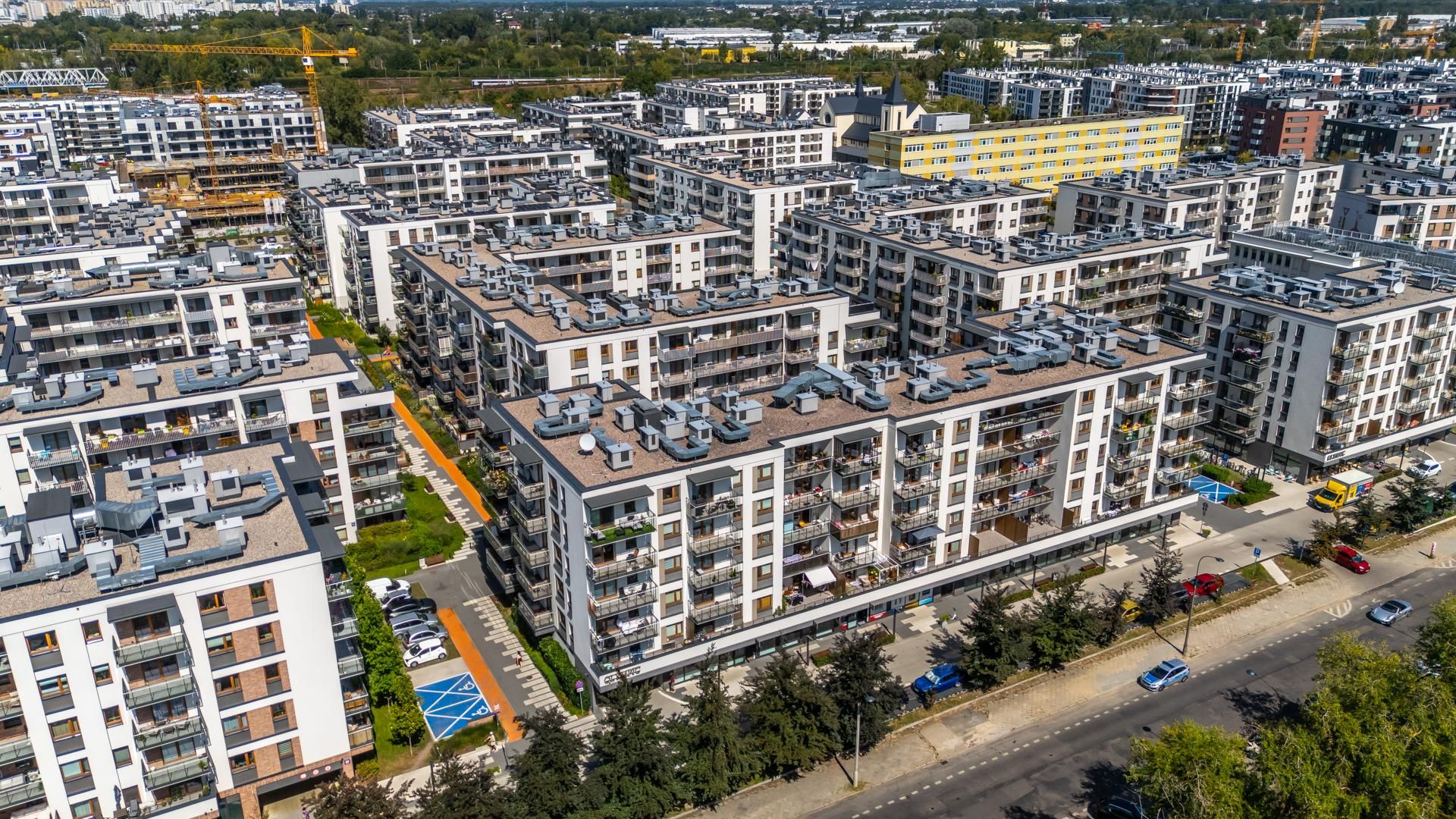 Nowe osiedla na pograniczu Kamionka i Grochowa w Warszawie