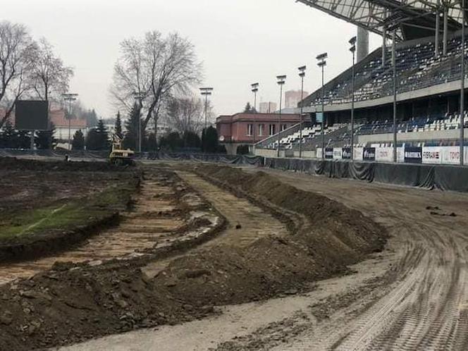 Trwa remont Stadionu Miejskiego w Rzeszowie