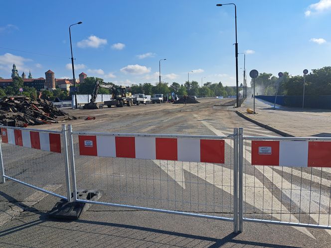 Remont mostu Grunwaldzkiego w Krakowie