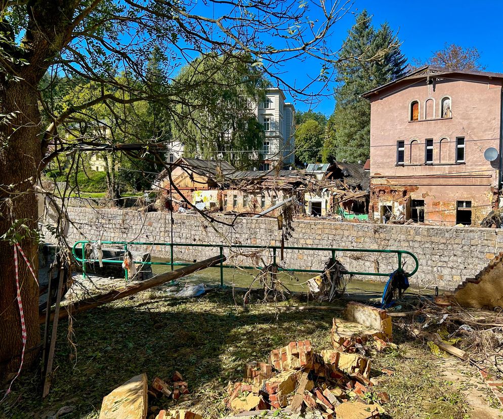 Lądek-Zdrój po przejściu fali powodziowej