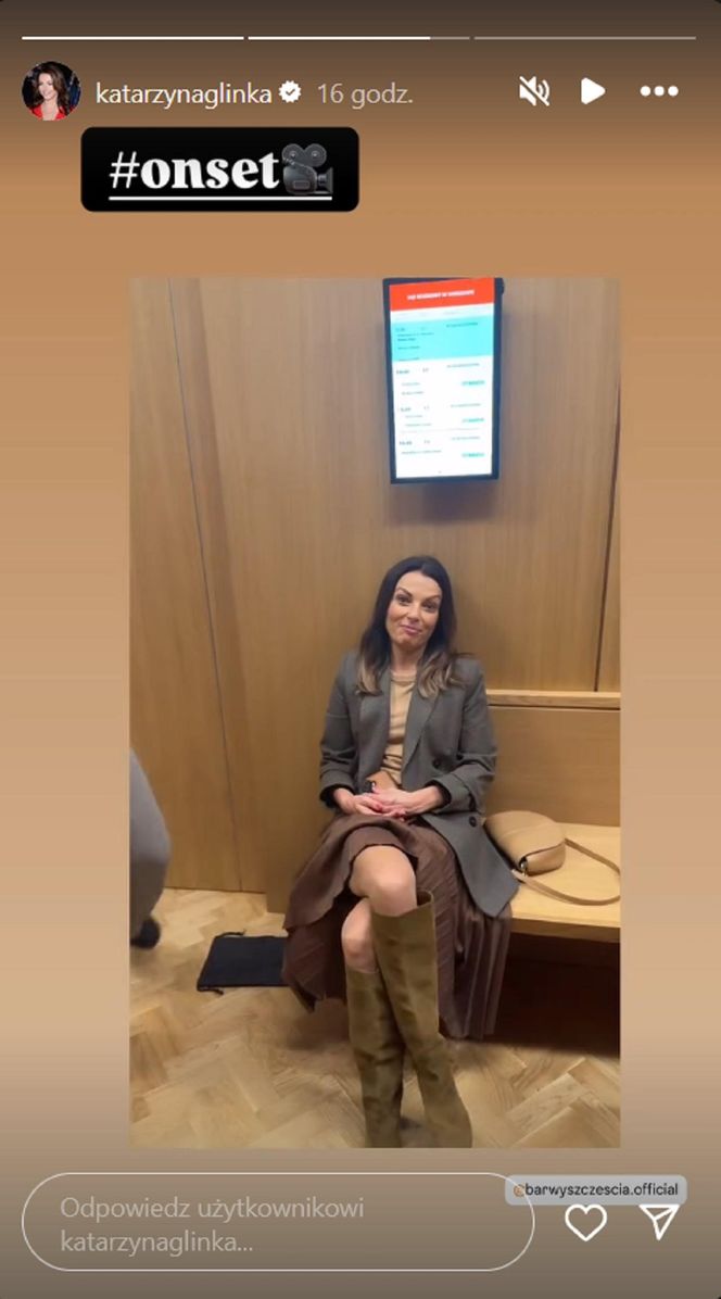 Barwy szczęścia na planie. Kasia (Katarzyna Glinka)