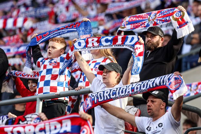 Kibice Górnika Zabrze na stadionie