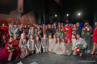 Marta Nawrocka w Operze Lubelskiej. Klasa, uśmiech i piękny gest