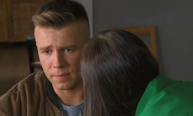 Barwy szczęścia odc. 2612. Agata (Natalia Zambrzycka), Patryk (Konrad Skolimowski)