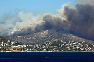 Potężne pożary w Grecji [ZDJĘCIA]
