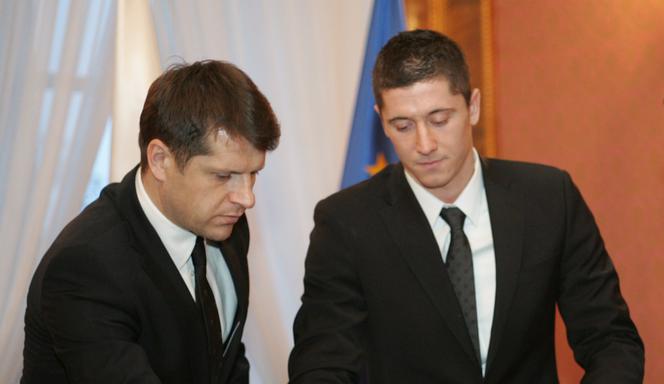 Cezary Kucharski i Robert Lewandowski