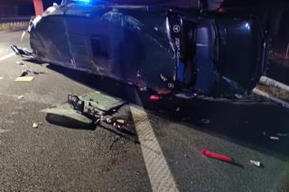 Nocny wypadek na A4. 5 osób poszkodowanych