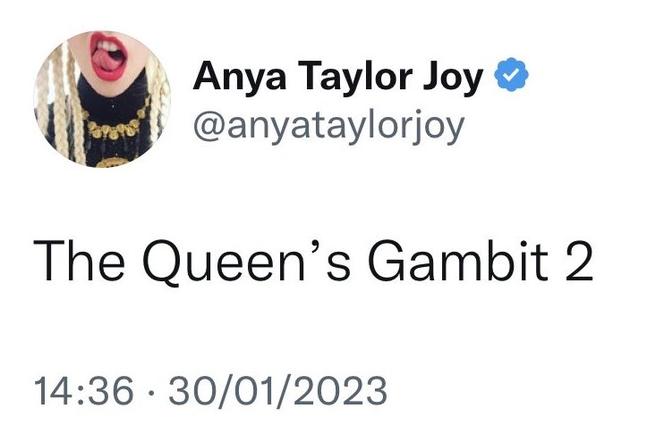 Anya Taylor-Joy / Tweet 2023