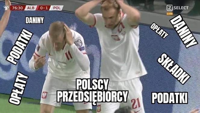 Memy po meczu Albania Polska