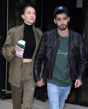 Zayn Malik i Gigi Hadid wychodzą z mieszkania Gigi w Nowym Jorku