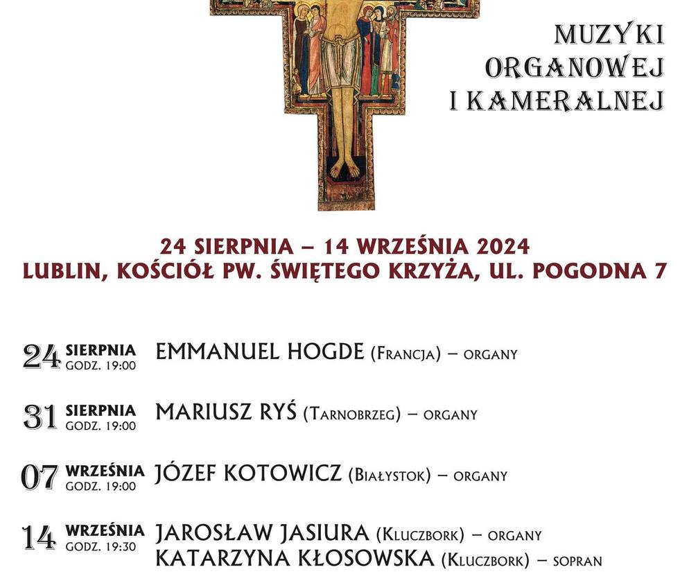 Świętokrzyskie Koncerty Muzyki Organowej i Kameralnej - plakat