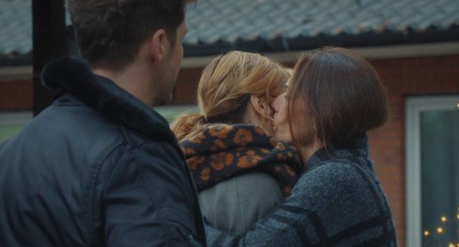 M jak miłość odc. 1853. Kama (Michalina Sosna), Martyna (Magdalena Turczeniewicz), Marcin (Mikołaj Roznerski)