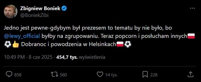 Świat sportu o odejściu Lewandowskiego z kadry