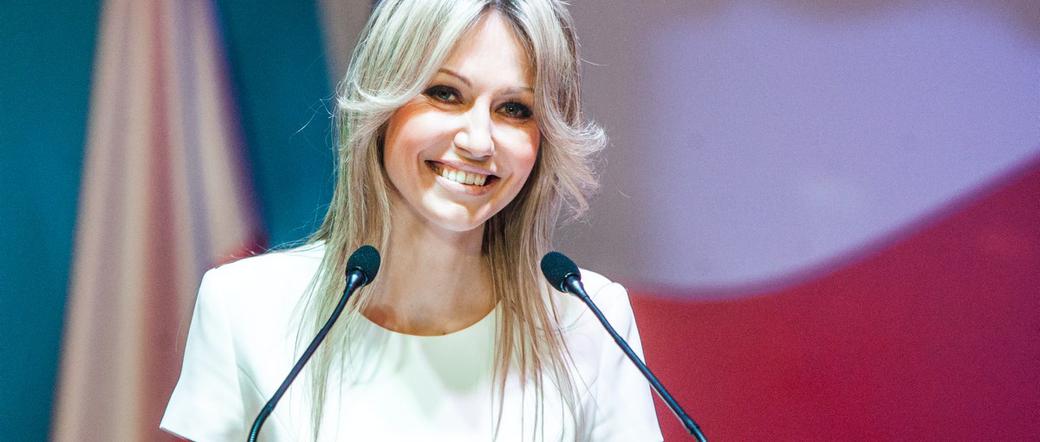 Ogórek chwaliła się mocnymi plecam