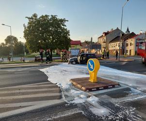 Pożar niopodal Targowiska w Starachowicach