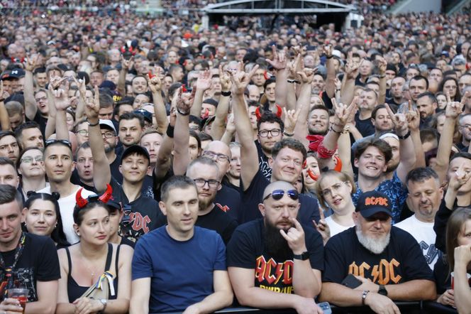 Koncert AC/DC w Warszawie (4.07.2025) - część druga. Organizatorem koncertu jest Live Nation