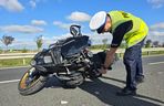 Tragiczny wypadek na S5 koło Leszna. Nie żyje motocyklista