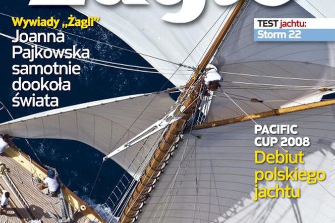 Okładka grudniowego numer miesięcznika Żagle
