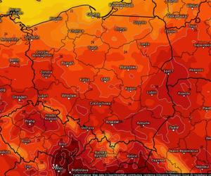 Mapy gorąca dla Polski we wrześniu