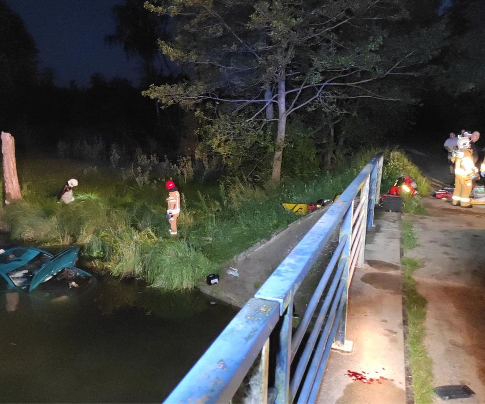 Tragiczny wypadek w Sędajsku. Auto wpadło do rzeki. Trzy osoby zginęły
