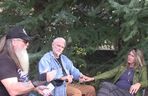 Chris Robinson z żoną i przyjacielem