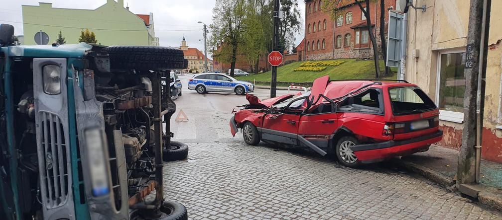 Groźny wypadek w Olsztynku