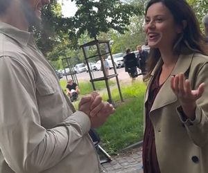 M jak miłość na planie. Kasia (Paulina Lasota), Mariusz (Mateusz Mosiewicz)