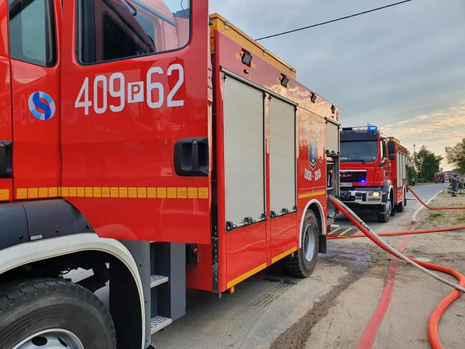 Wielki pożar domu koło Wągrowca