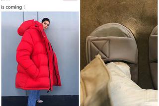 Kendall Jenner pozuje w olbrzymiej kurtce. To u Kardashianów rodzinne?