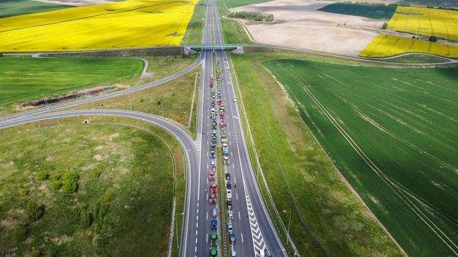 Protest rolników S3 Pyrzyce