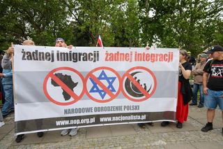 Pikieta Stop Migracji w Warszawie