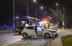 Zderzenie autobusu z osobowym renaultem