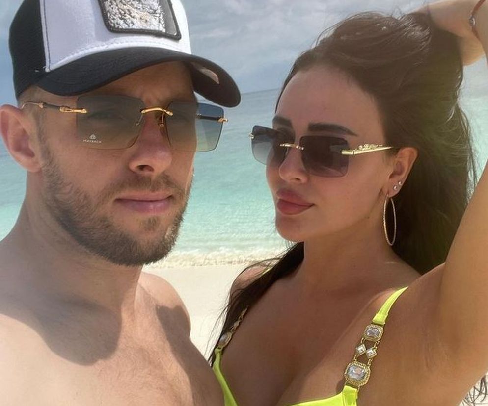 Maciej Rybus z żoną na wakacjach