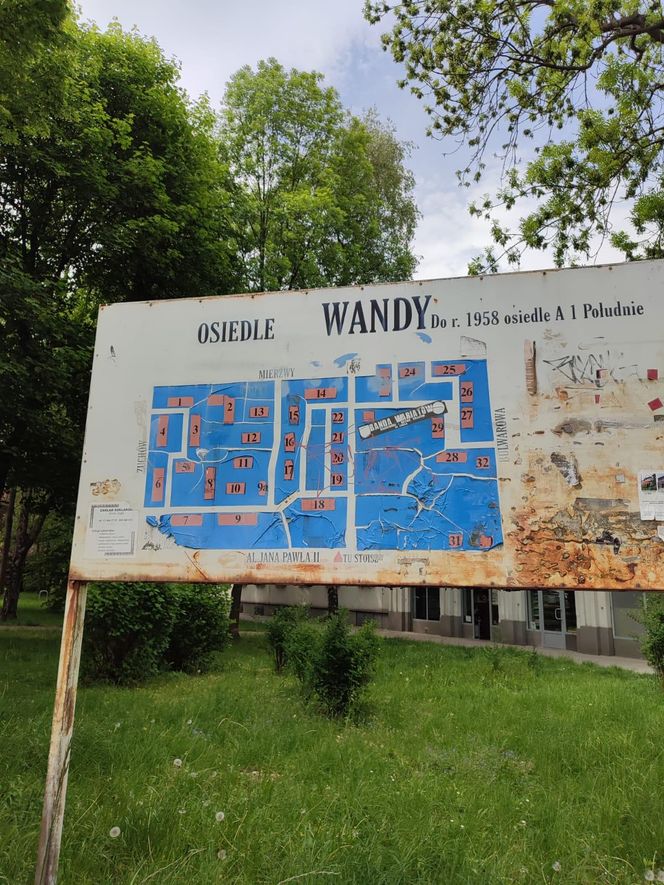 Os. Wandy, Nowa Huta, Kraków. Plan osiedla