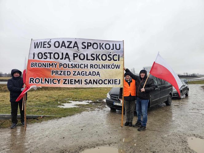 Protest rolników z Podkarpacia w Przeworsku