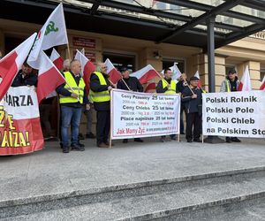 Protest rolników w Rzeszowie