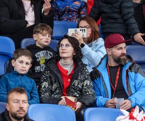Kibice na meczu Polska -Nowa Zelandia na Stadionie Śląskim