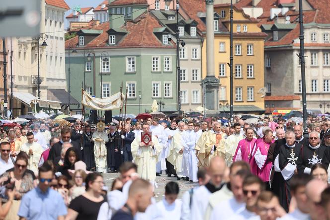 Centralna procesja Bożego Ciała 2024 w Warszawie