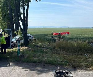 Śmiertelny wypadek na DK 38 pod Kędzierzynem-Koźlem. Policja ujawniła wstępną przyczynę tragedii [ZDJĘCIA].