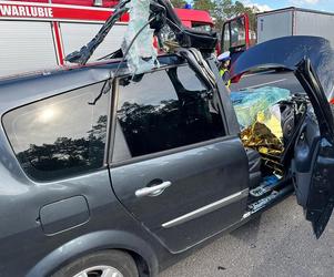 Zderzenie osobówki z ciężaróką na autostradzie A1! Wśród poszkodowanych 14-latek [ZDJĘCIA] 