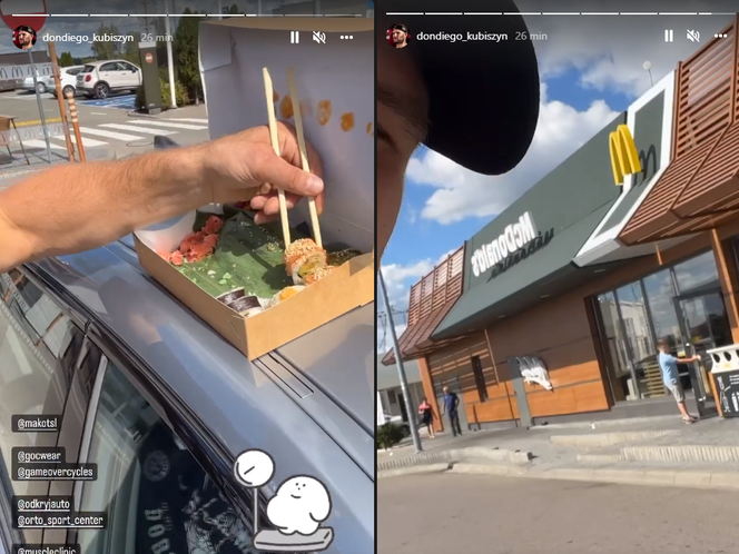 Mateusz Don Diego Kubiszyn je przed McDonald's