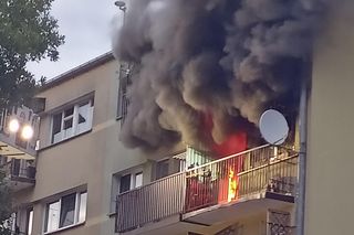 Pożar na Waryńskiego w Łodzi