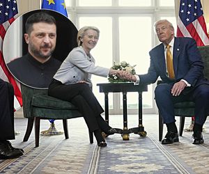 Von der Leyen z Zełenskim u Trumpa. Nagły ruch Europy