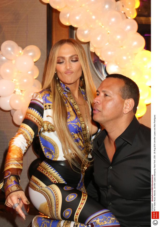 Gwiazdy na after-party VMA 2018 - Jennifer Lopez i Alex Rodriguez