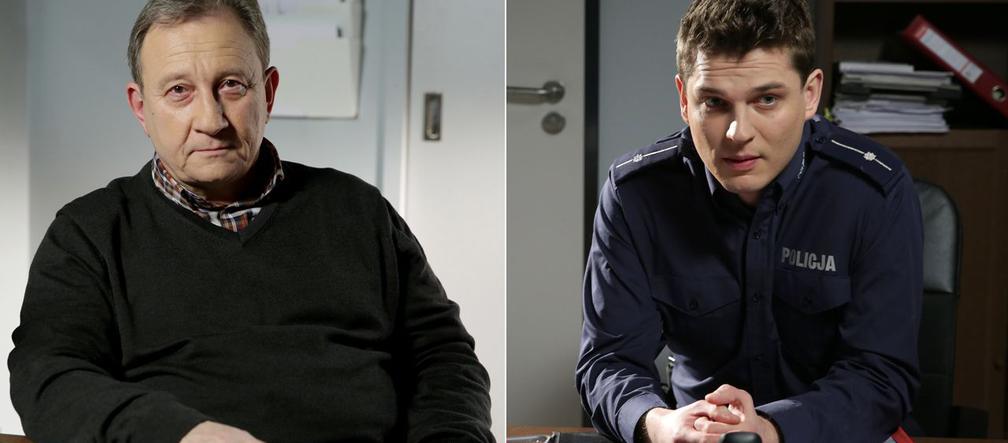 M jak miłość odc. 1522. komendant Staszek Popławski (Sławomir Holland), Janek (Tomas Kollarik)