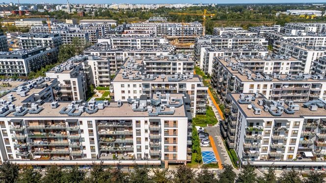 Nowe osiedla na pograniczu Kamionka i Grochowa w Warszawie