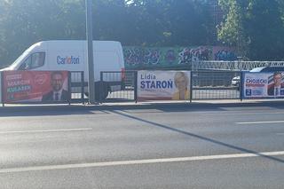 Na autobusach, słupach, budynkach. Bannery wyborcze zalały Olsztyn [ZDJĘCIA]