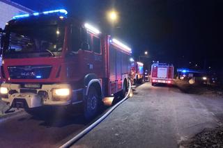 Pożar budynku gospodarczego w Czyżowie w gminie Łagów