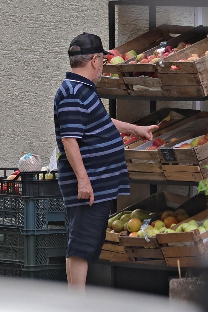 Edward Miszczak i Anna Cieślak na bazarku
