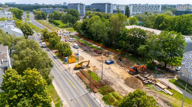 Budowa tramwaju do Dworca Zachodniego od strony Ochoty